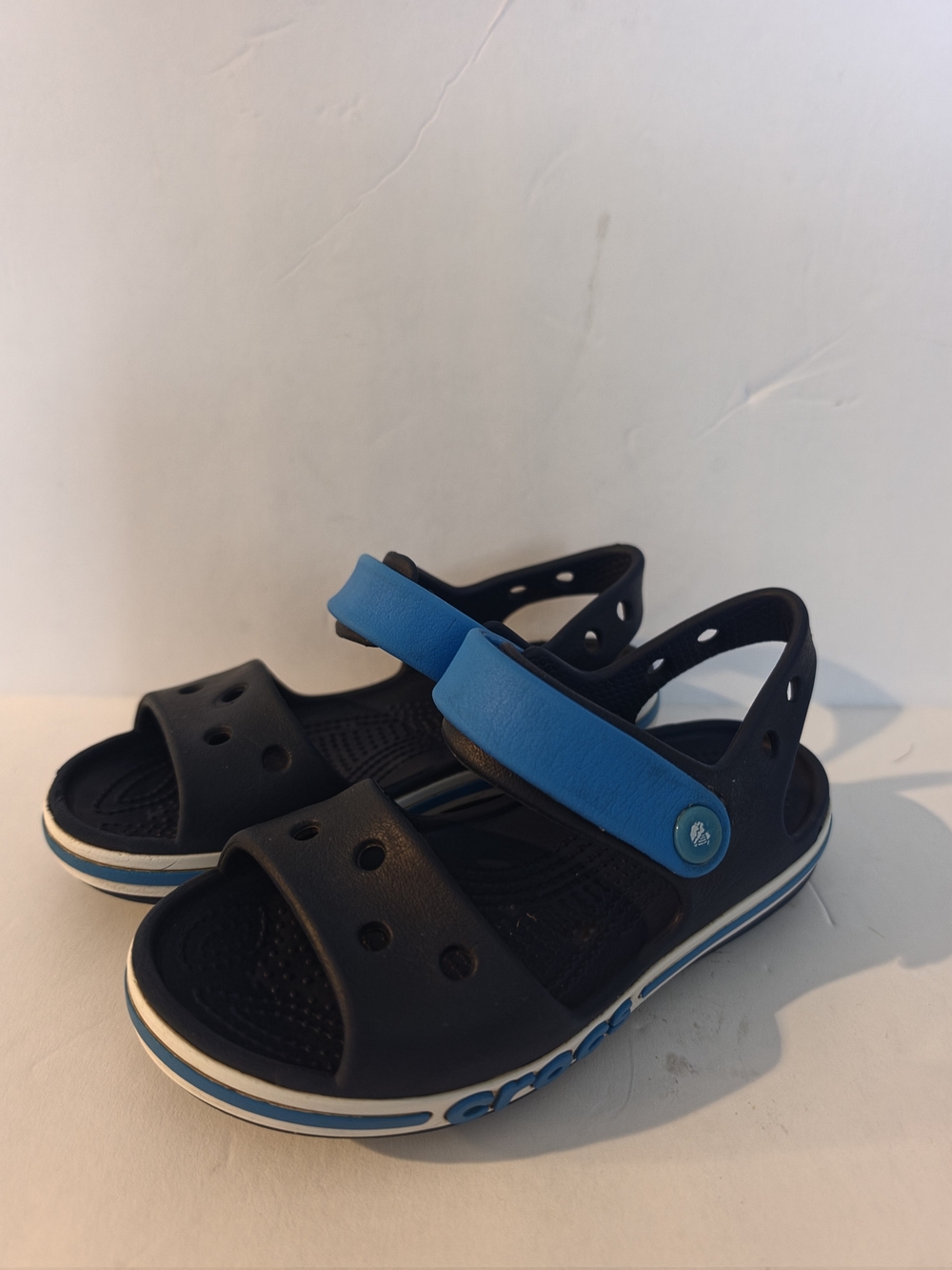 Crocs Kids' Navy and Blue Strap Sandals